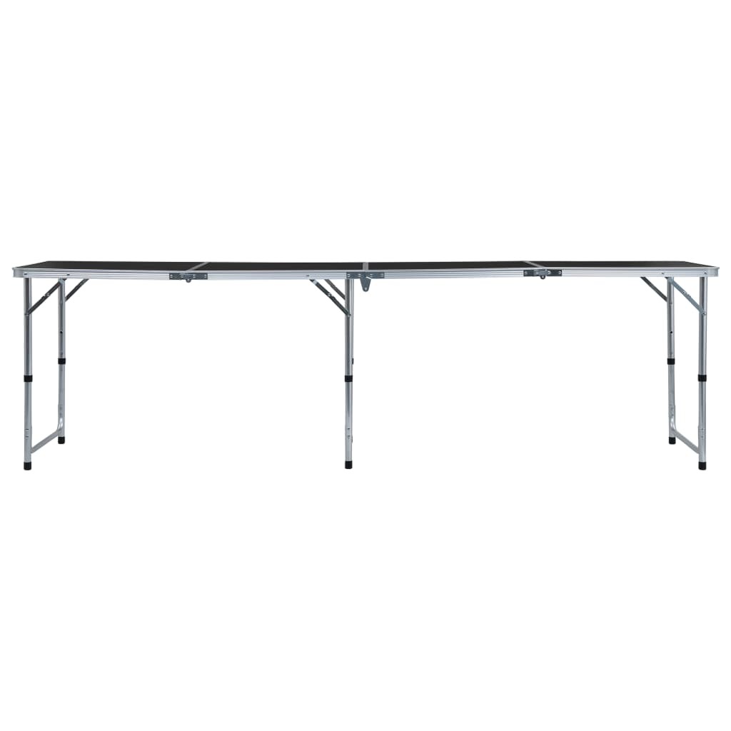 Foldable Camping Table Grey Aluminium 240x60 cm 16 Foldable Camping Table Grey Aluminium 240x60 cm